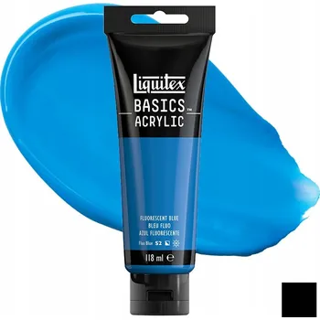 Vodová barva Barva Liquitex Basics Acrylic 118 ml 984 Fluo Blue