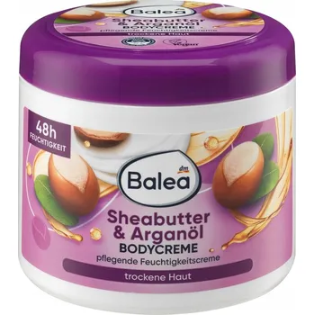 Tělový krém BALEA TĚLOVÝ KRÉM S BAMBUCKÝM MÁSLEM A ARGANOVÝM OLEJEM 500 ml S VITAMÍNEM E