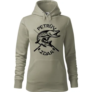 Pánská mikina Dámská mikina Petrův zdar Velikost (žena): S, Vyberte barvu: Světlá khaki