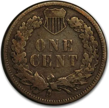 Měděná mince USA Indiánský náčelník 1 Cent 1883