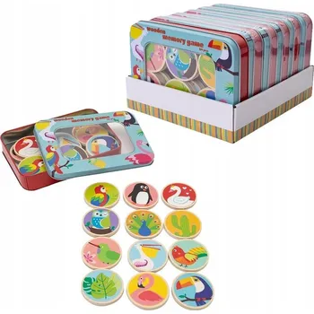 Dřevěná hračka Dřevěná hra Memory Askato