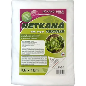 Mulčovací textilie Netkaná textilie 3,2 x 10 m bílá, 17g (Umožňuje raný výsev, rychlý růst rostlin a ochrání úrodu před mrazy.)