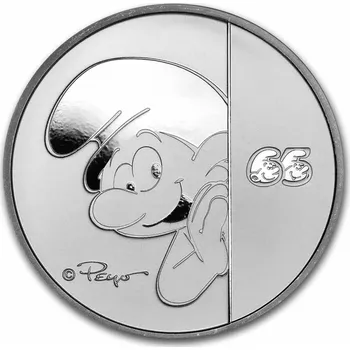 Stříbrná mince 1 oz Šmoulové 2023 BU