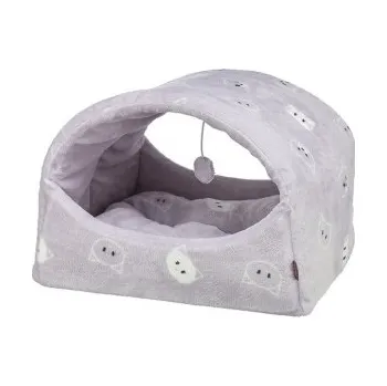 Pelíšek pro psa Kukaň MIMI s hračkou, lila