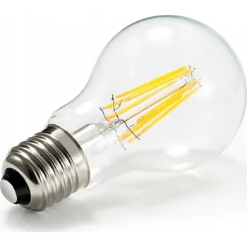 Žárovka ŽÁROVKA E27 LED FILAMENT 12W Čirá Neutrální bílá Edison A60