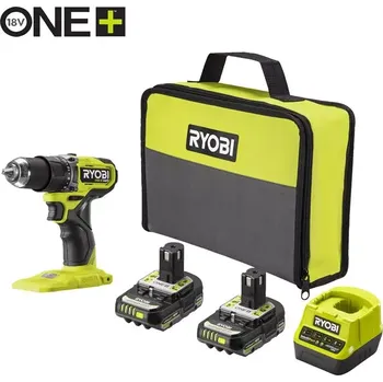 RYOBI RDD18C1-220S HP aku vrtací bezuhlíkový šroubovák 2x2Ah baterie nabíječka v tašce
