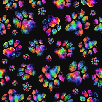 Strima Cute Fleece Print - Paws, Multicolor