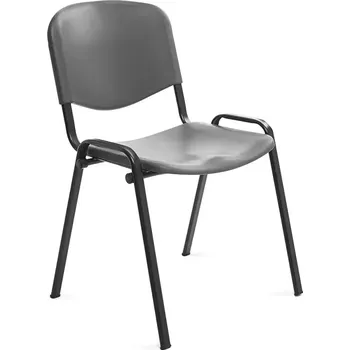 Konferenční židle Rocada 975V15-1, stohovatelná, šedý plastový sedák a opěradlo