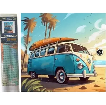 Diamantové malování Norimpex Modrý Volkswagen 30 × 40 cm