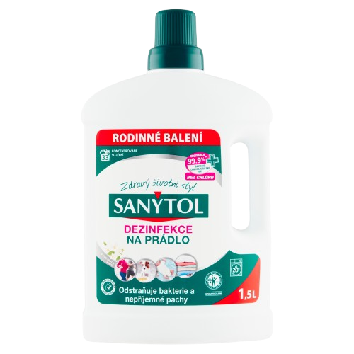 SANYTOL dezinfekce na prádlo 1,5l Bílé květy