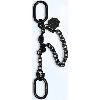 Upínací popruh Černý zvedací řetěz oko-oko se zkracovačem AK1-B-06-8-AR-VHS, celková délka 0,5m