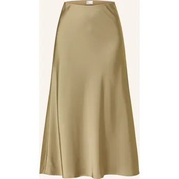 Dámská sukně V By Vera Mont Dámská Saténová Sukně, olivová, 36