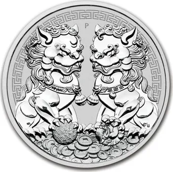 Perth Mint Stříbrná mince Double Pixiu Strážní Lvi 1 oz 2020