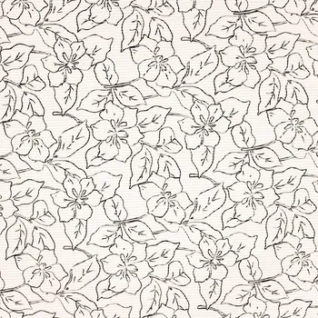 Strima Washed Corduroy Printed - Flowers, Off White Bread