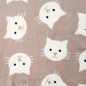 Strima Cuddle Fleece Double Print - Shadow Cats, Sand