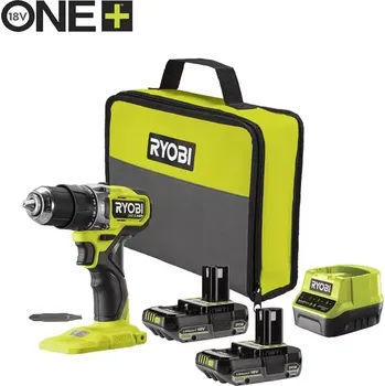 RYOBI RPD18C1-220S aku bezuhlíková příklepová vrtačka 2x2Ah v tašce 5133006523