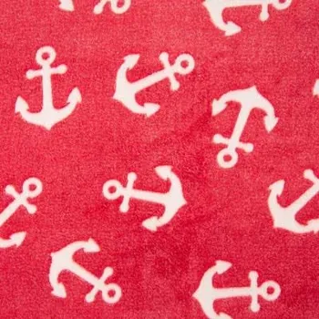 Strima Jacquard Fleece - Anchor, Red
