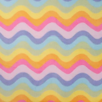 Strima Cute Fleece Print - Multicolor Zigzag