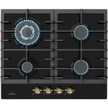 Varná deska Klarstein Victoria 60cm Plynová varná deska 4 hořáky Černá (10035271)