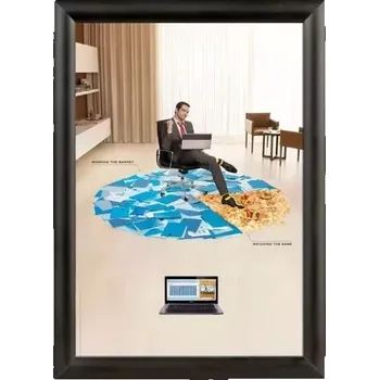 2x3 Černý kliprám s ostrými rohy 25 mm - A4