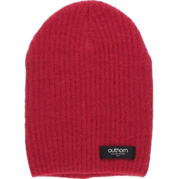 Čepice Outhorn Pánská zimní čepice HOZ21-CAM605 burgundy L/XL