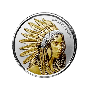 Mason Mint Stříbrný slitek 1 oz Buffalo Girl 2025 BU