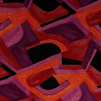 Strima Punta Soft Print - Graphic Blocks, Dark Red