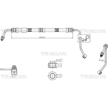 Čep řízení Hydraulická hadice, řízení TRISCAN 8516 11033