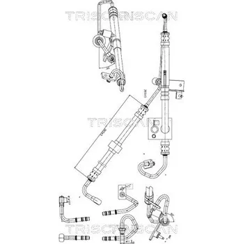 Čep řízení Hydraulická hadice, řízení TRISCAN 8516 11015