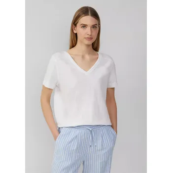 s.Oliver dámské basic triko s výstřihem do V bílé Velikost: 44