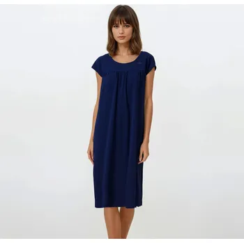 Dámské noční prádlo TREAT WEAR DÁMSKÁ NOČNÍ KOŠILE - AIRY: Indigo XXL