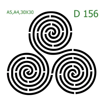 Šablona D 156 - A4 , Lepící fólie