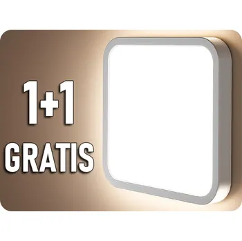 LED panel LED SVÍTIDLO 48W, 5160LM, čtvercové, BÍLÝ RÁM, SAMSUNG CHIP, 1+1 zdarma! Neutrální bílá