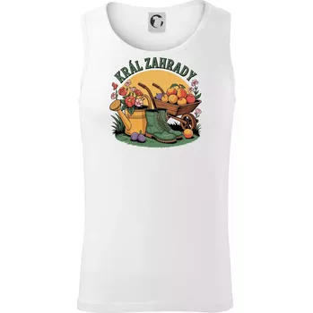 Král zahrady - boty - Tílko pánské Core - S ( Bílá )