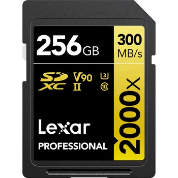 Paměťová karta Lexar SDXC Pro 2000X UHS-II U3 R300/W260 (V90) 256GB