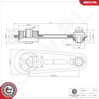 Silentblok motoru Zavěšení a uložení motoru ESEN SKV 75SKV234