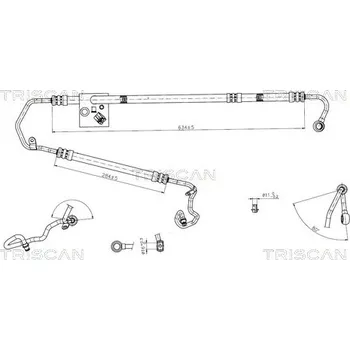 Čep řízení Hydraulická hadice, řízení TRISCAN 8516 23011