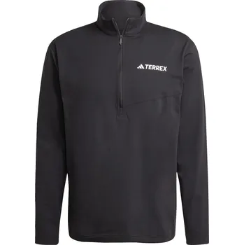 Pánské tričko Pánské Tričko s dlouhým rukávem ADIDAS MT HALFZ LS TEE JF4188 – Černá S