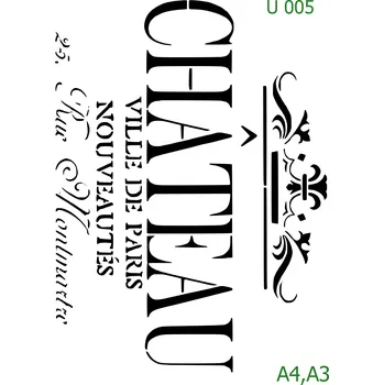 Šablona U 005 - A4 , Lepící fólie