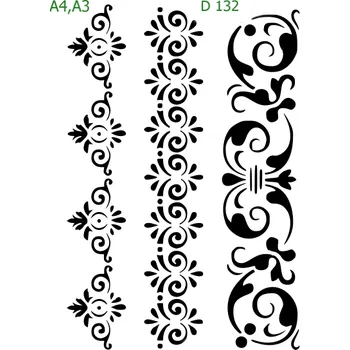 Šablona D 132 - A4 , Lepící fólie