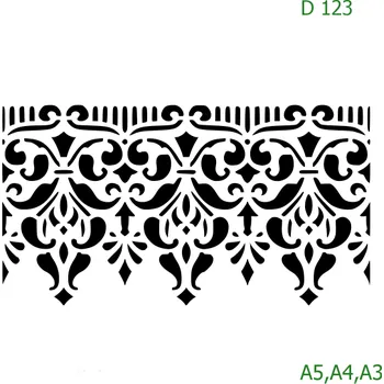 Šablona D 123 - A4 , Nelepící folie