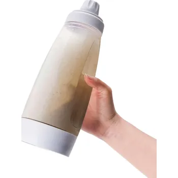 Plastová láhev na míchání těsta na palačinky 27 x 9 cm Praktický dávkovač s 3cm otvorem Snadné vylévání a přesné dávkování