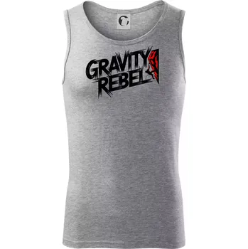 Gravity rebel - Tílko pánské Core - M ( Tmavě šedý melír )