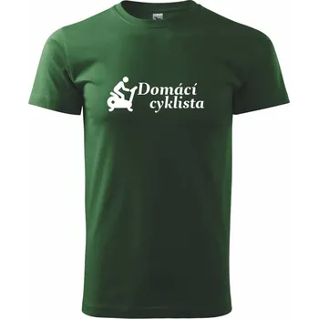Domácí cyklista - Triko extra velké (5-8XL) - 6XL ( Lahvově zelená )