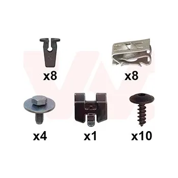 Blatník karosérie Montážní sada, blatník VAN WEZEL 5735796