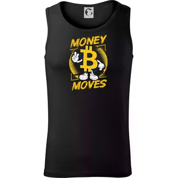 Money moves bitcoin mascot - Tílko pánské Core - M ( Černá )