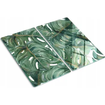Obraz Skleněná deska do kuchyně Monstera 60x52