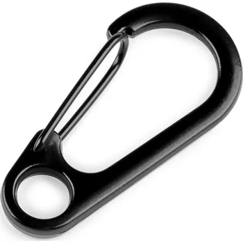 Kovová karabina, průvlek 8 mm, barva 2 černý lak