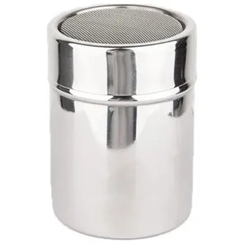 Nerezová nádobka se sítkem 8,5 x 6,5 cm Kuchyňské sítko z nerezové oceli Filtrace čajů a koření Jemné sítko pro vaření i dochucování