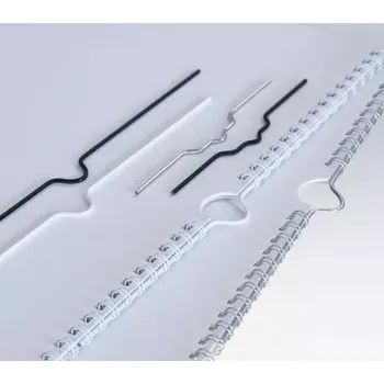 Vázací hřbet RENZ - háčky 105 mm bílé do kalendářové vazby